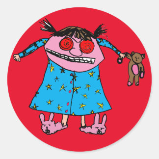 Rond Sticker pour fille de groupe