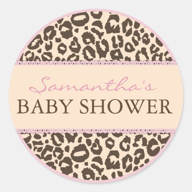 Rond Sticker pour filles Safari CHE (Devant)