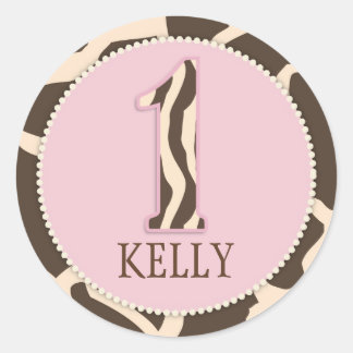 Rond Sticker pour filles Safari GIR 1C