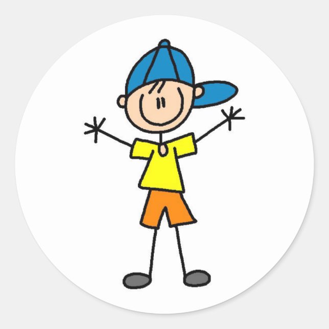 Rond Sticker pour garçon (Devant)