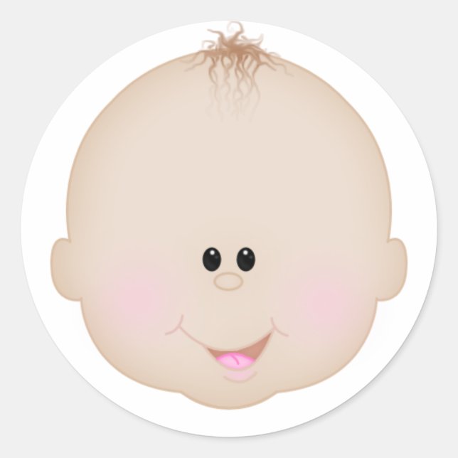 Rond Sticker pour garçon d'anniversaire (Devant)