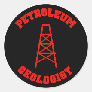 Rond Sticker pour géologue pétrolier