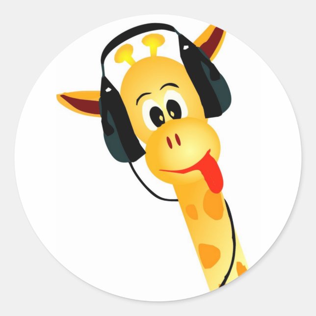 Rond sticker pour girafe (Devant)