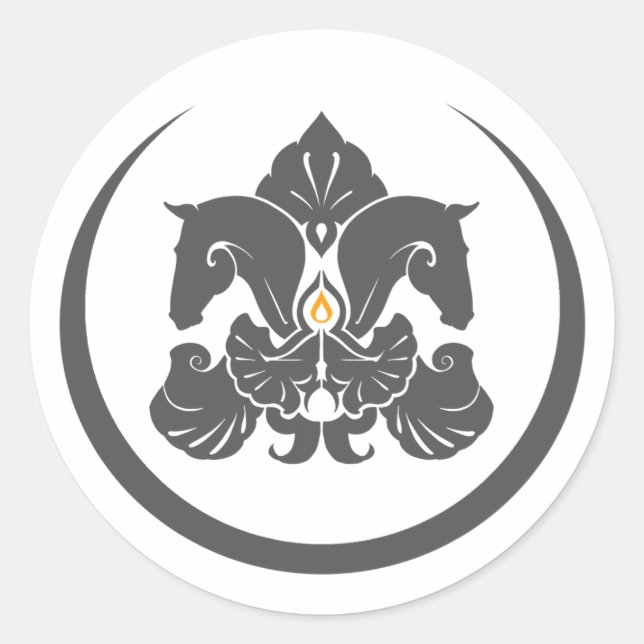 Rond Sticker pour gros logo (Devant)