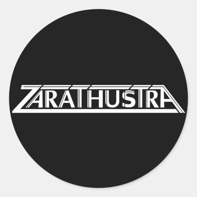 Rond Sticker pour gros logo Zarathustra (Devant)