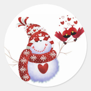 Rond Sticker pour homme des neiges