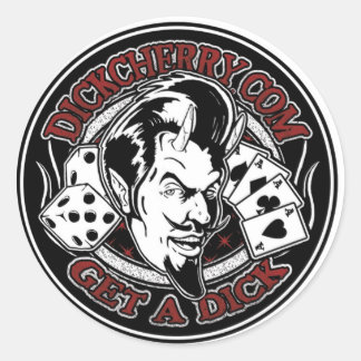 Rond Sticker pour homme diable