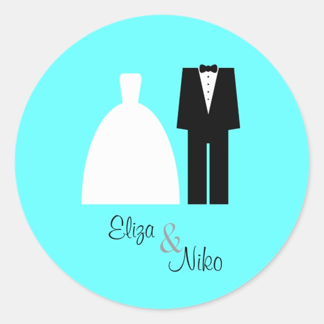 Rond Sticker pour joint de mariée et de chambre (Devant)