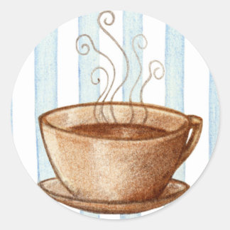 Rond Sticker pour la coupe de café