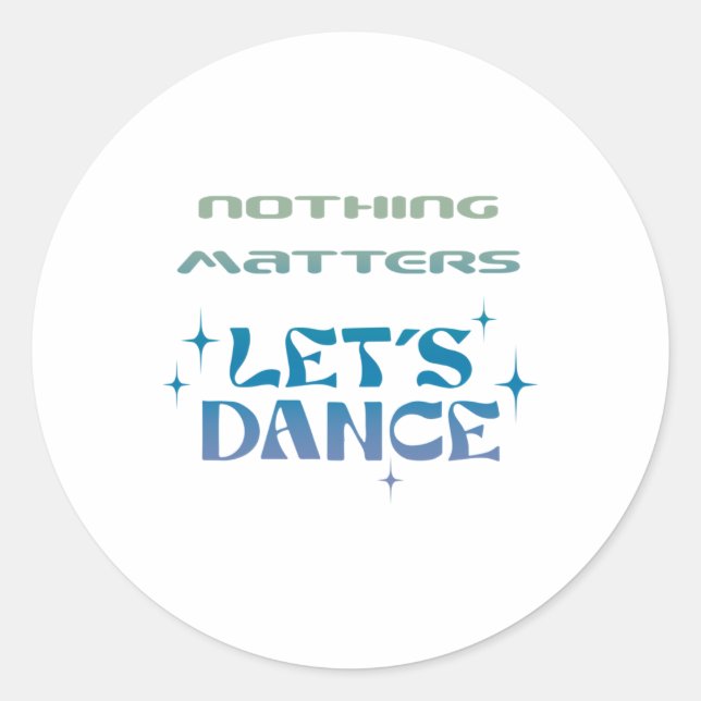 Rond Sticker pour la danse (Devant)