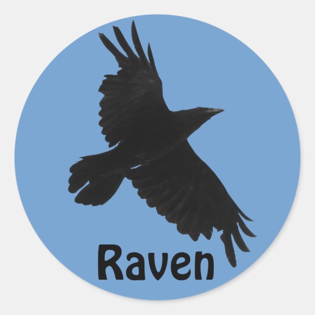 Rond Sticker pour la faune de Black Raven (Devant)