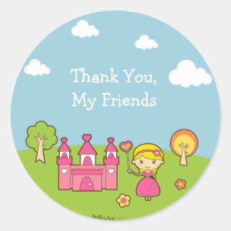 Rond Sticker pour la fête d'anniversaire