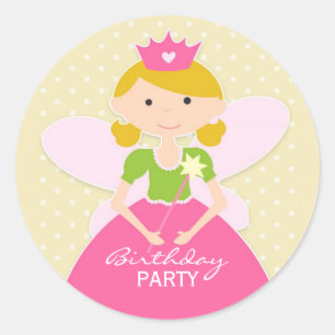 Rond Sticker pour la fête d'anniversaire