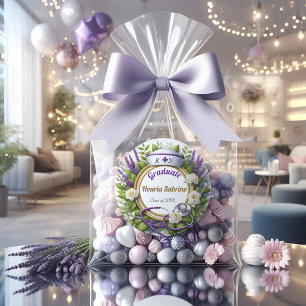 Rond Sticker pour la graduation de la lavande et de la 