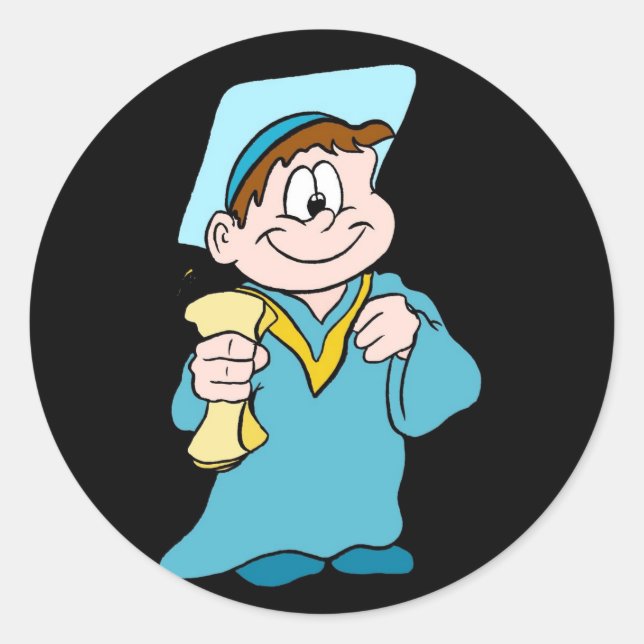 Rond Sticker pour la graduation des enfants (Devant)