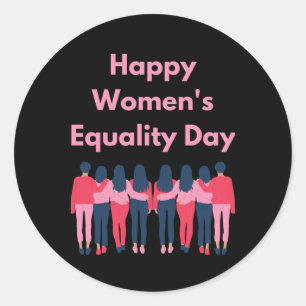 Rond Sticker pour la Journée de l'égalité des femmes1