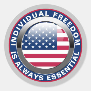 Rond Sticker pour la liberté