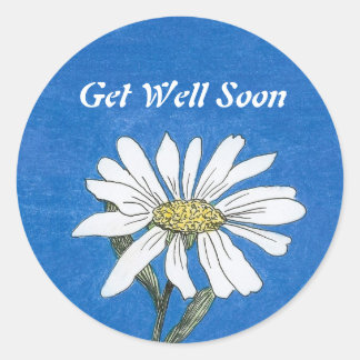 Rond Sticker pour la marguerite