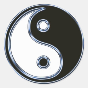 Rond Sticker pour la médaille Yin et Yang