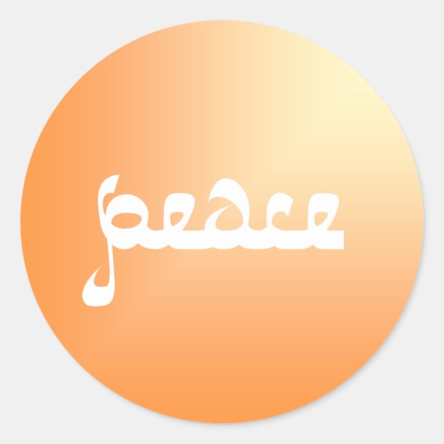 Rond Sticker pour la paix (Devant)