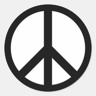 Rond Sticker pour la paix