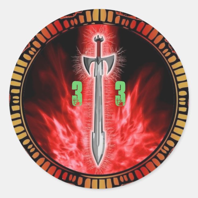 Rond Sticker pour la pochette furie d'Avalon (Devant)