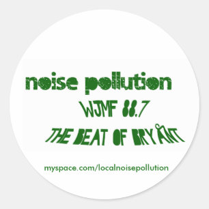 Rond Sticker pour la pollution sonore