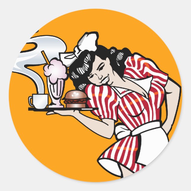Rond Sticker pour la prise du vecteur (Devant)