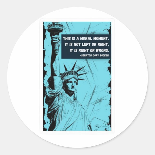 Rond Sticker pour la question morale (Devant)