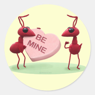 Rond Sticker pour la Saint Valentin