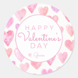 Rond Sticker pour la Saint-Valentin, Heart Sticker,