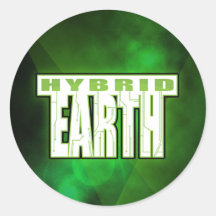 Sticker pour la Terre hybride - Arrondi