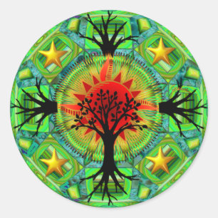 Rond Sticker pour la Terre mère