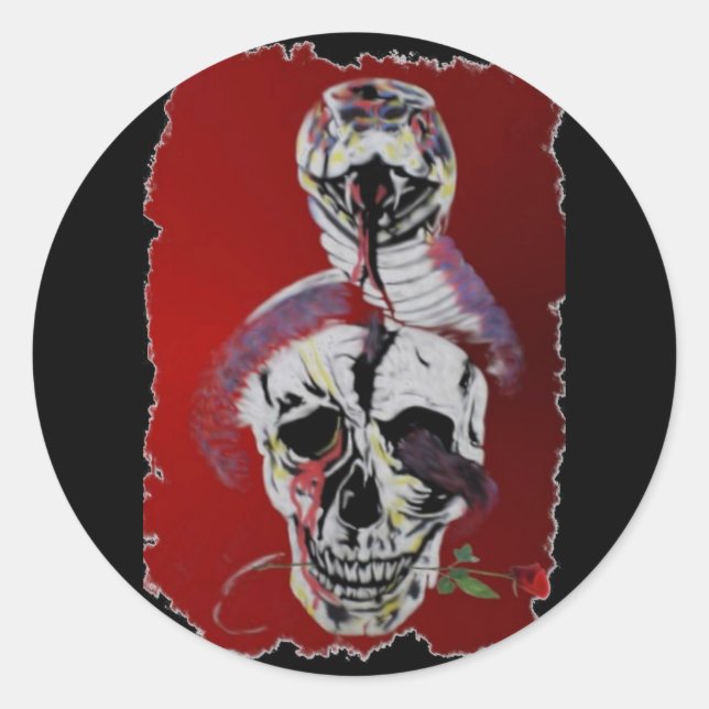 Rond Sticker pour la tête de serpent (Devant)