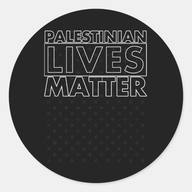Rond Sticker pour la vie palestinienne (Devant)