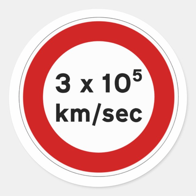 Rond Sticker pour la vitesse du signal lumineux (Devant)