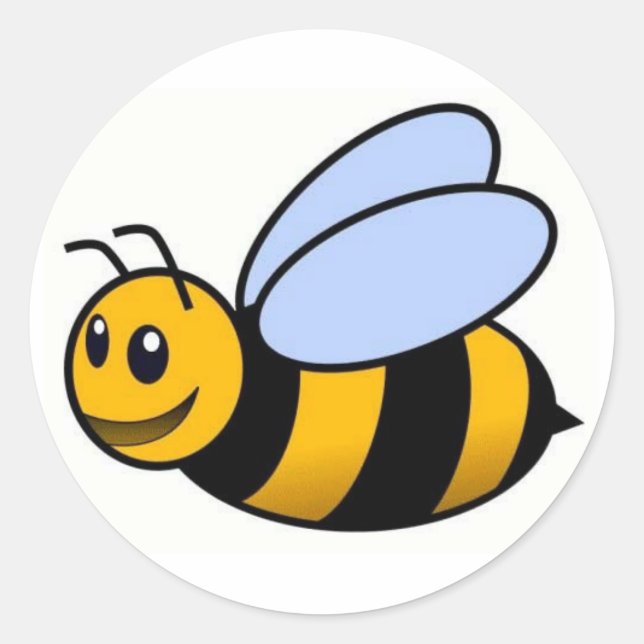 Rond Sticker pour l'abeille (Devant)