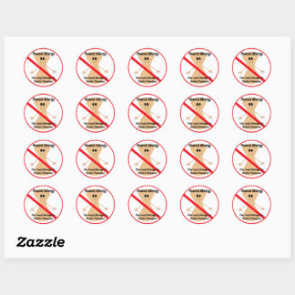 Rond Sticker pour l'allergie aux arachides