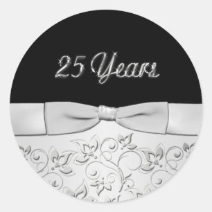 Rond Sticker pour l'anniversaire de 25 ans