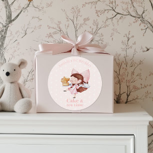 Rond Sticker pour l'anniversaire de l'heure du gâteau e