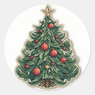 Rond Sticker pour l'arbre de Noël