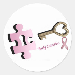 Rond Sticker pour le cancer du sein