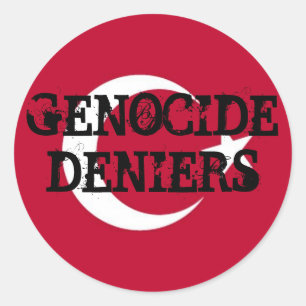 Rond Sticker pour le génocide Deniers