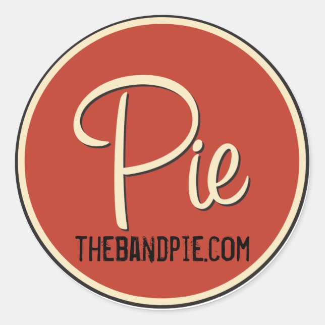 Rond Sticker pour le logo à tarte - feuille de 6 ! (Devant)