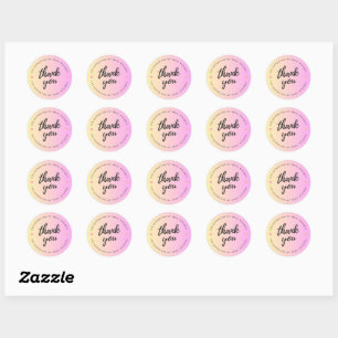 Rond Sticker pour le Merci des petites entreprises