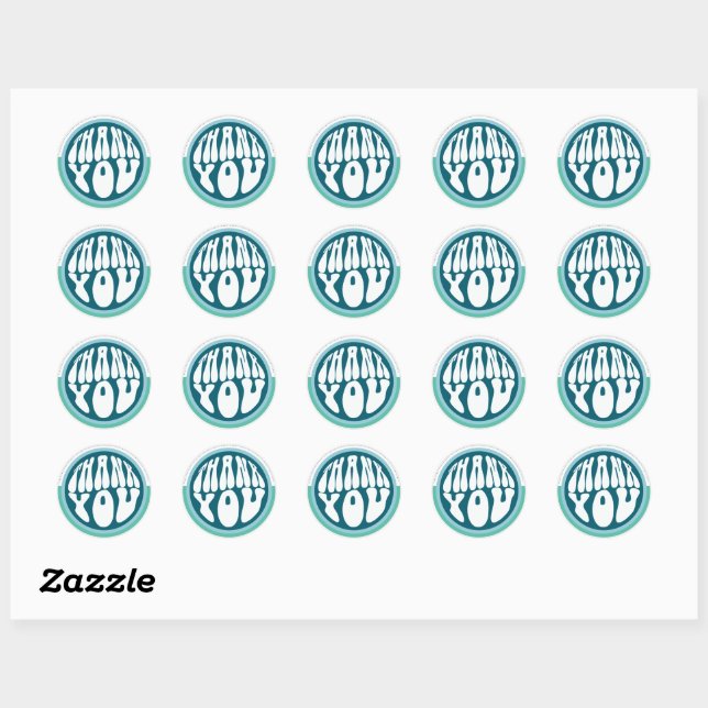 Rond Sticker pour le Merci des petites entreprises (Feuille)