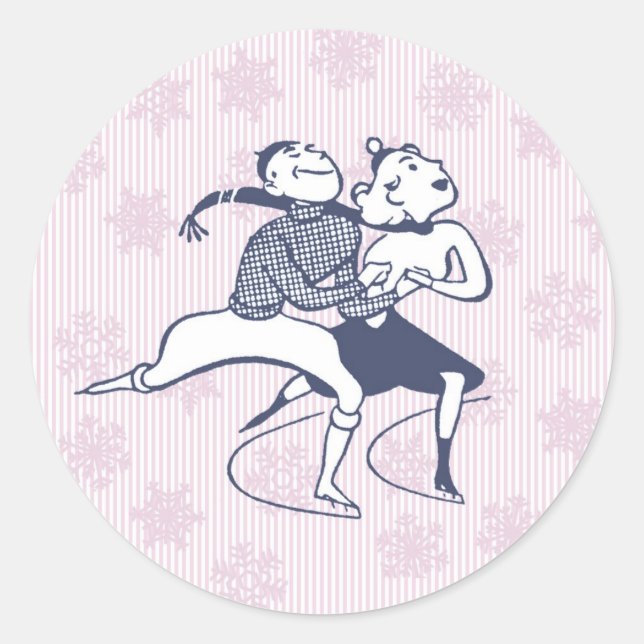 Rond Sticker pour le patinage sur glace (Devant)
