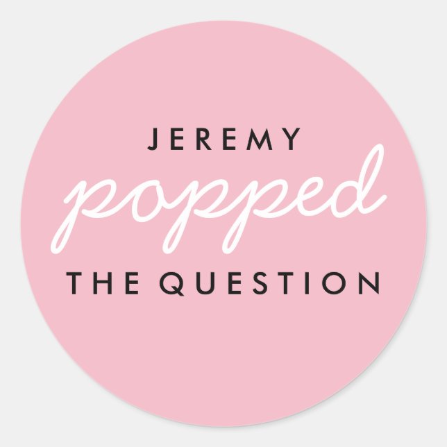 Rond Sticker pour le sac de bienvenue Popcorn à la ques (Devant)