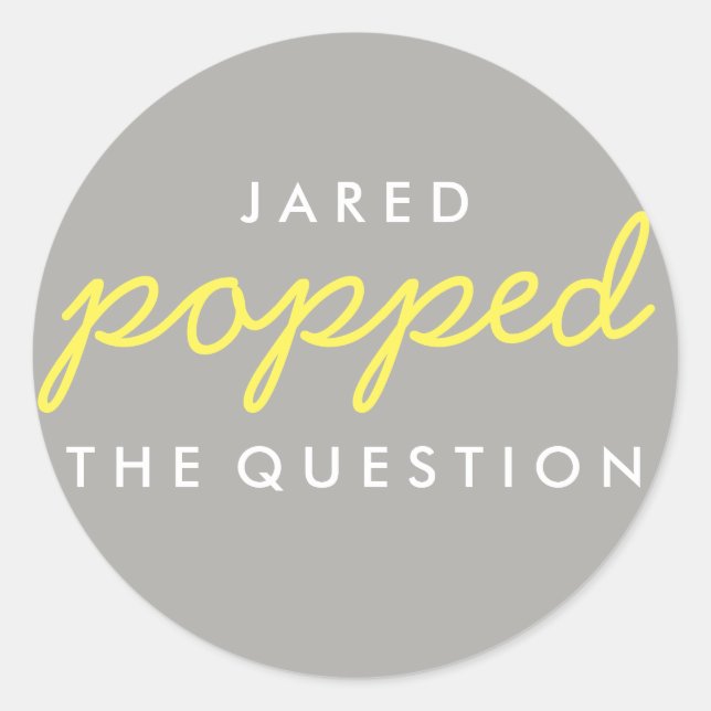 Rond Sticker pour le sac de bienvenue Popcorn à la ques (Devant)