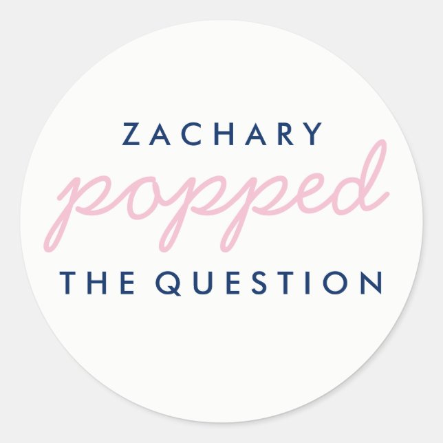 Rond Sticker pour le sac de bienvenue Popcorn à la ques (Devant)